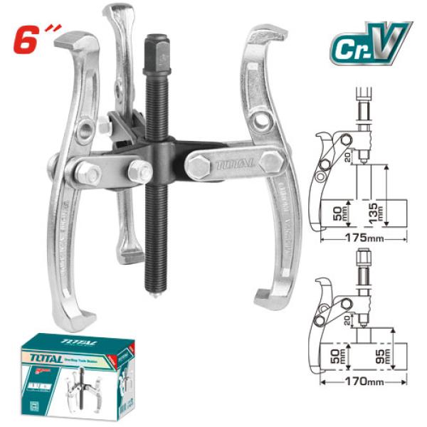 TOTAL THTGP366 Three Jaws Puller 6" 3Jaws بريصة 6" 3 اصابع صناعي ثقيل جدا