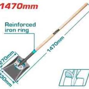 Total THTHW0202 كريك مربع مع عصا خشب 147 سم