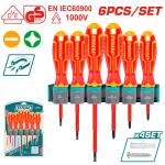 TOTAL THTIS566 6 Pcs insulated screwdriver set طقم مفكات معزول