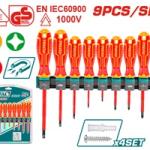 Total THTIS596 طقم مفكات معزول 9 قطع 1000 فولت 