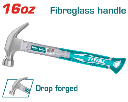 Total THTS7316 Claw hammer شاكوش يد فيبر 450 غم