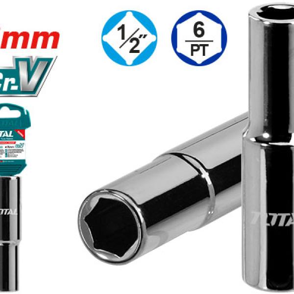 TOTAL THTST12083L 1/2 Deep Hexagonal socket 8mm بوكس طويل