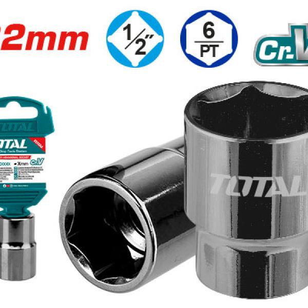 TOTAL THTST12221 1/2" Hexagonal Socket 22mm بوكس
