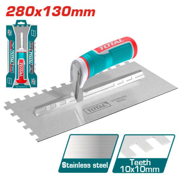 TOTAL THTT81286 Plastering Trowel مالج مشرنف يد ربر