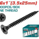 Total THWDS612 براغي جبصن بورد 3.5*25 ملم تعبئة 1000 حبة