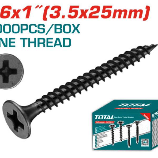 Total THWDS612 براغي جبصن بورد 3.5*25 ملم تعبئة 1000 حبة