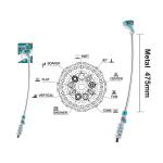 Total THWW092 فرد رش ماء 70 سم 9 حركات