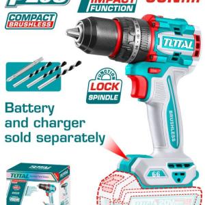 Total TIDLI206681 درل شحن 20 فولت 66 نيوتن بدون بطاريات جوزة حديد 13 ملم