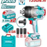 Total TIWLI20135 درل شحن 20 فولت 1350 نيوتن مع 2 بطارية 5 أمبير وشاحن
