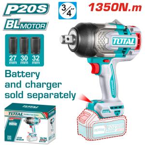 Total TIWLI201351 درل شحن 20 فولت بوكس 1350 نيوتن بدون بطارية