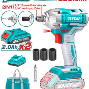Total TIWLI20208 درل شحن 2*1 بوكسات + راسيات شد 220 نيوتن