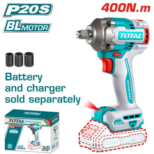 Total TIWLI20401 درل بوكسات 20 فولت 400 نيوتن بدون بطاريات