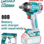 Total TIWLI20501 درل بوكسات شحن 20 فولت 500 نيوتن بدون بطاريات