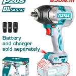 Total TIWLI20851 درل بوكسات شحن 20 فولت 850 نيوتن بدون بطاريات