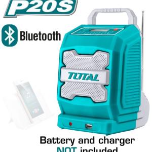 Total TJRLI2001 Lithium-lon Job Radio راديو شحن مع سماعة بلوتوث