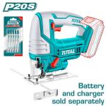 TOTAL TJSLI8501 Lithium-Ion jig saw 20V تخريقة شحن بدون بطارية