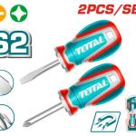 Total TKSDS2226 طقم مفك طبة عادي ومصلب 