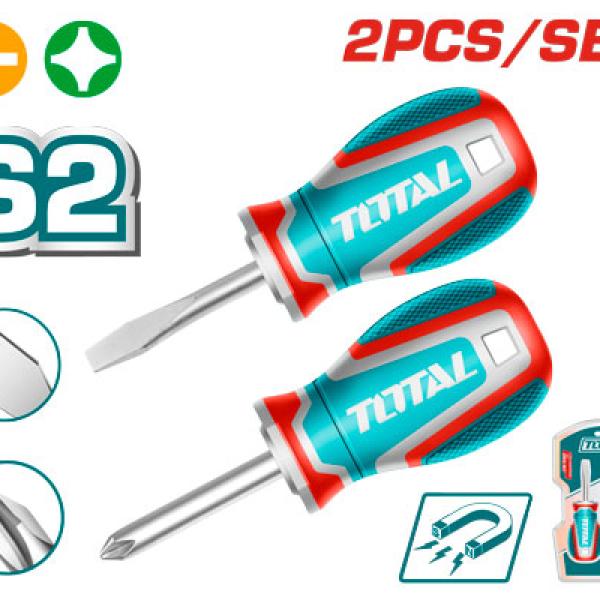 Total TKSDS2226 طقم مفك طبة عادي ومصلب 