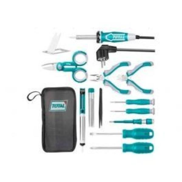 Total TKTTSK0132 13 Pcs Telecom Tools set طقم صيانة الكتروني