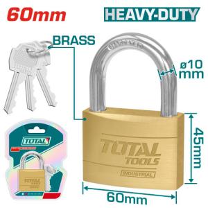 TOTAL TLK32602 Heavy duty brass padlock قفل نحاس 60 ملم