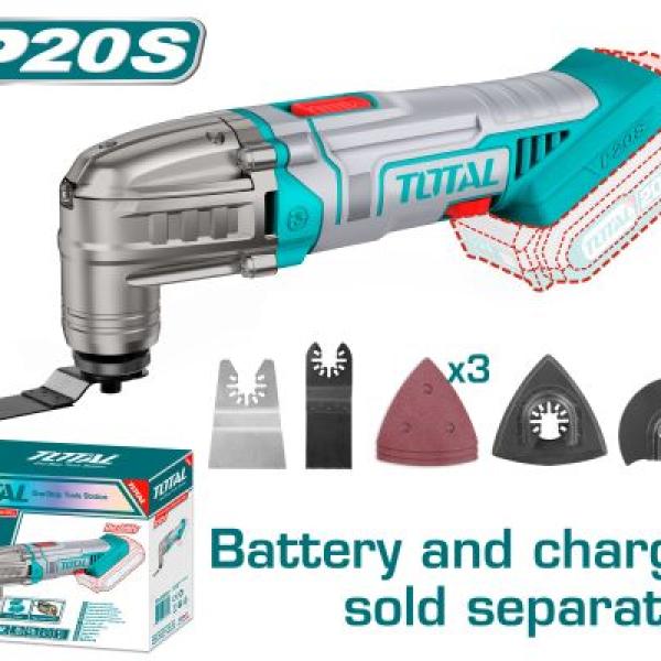 Total TMLI2022 ماكنة متعددة 20 فولت بدون بطارية وشاحن + طقم اكسسوارات