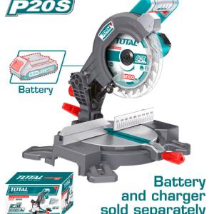TOTAL TMS2001 Lithium-Ion MITRE saw 20V منشار ذيل شحن بدون بطاريةBLADE SIZEΦ - 210 Χ 25.4mm
