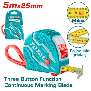 متر كوتشوك TOTAL TMT126052M Steel measuring tape 5mx25mm
