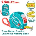 TOTAL TMT126101M Steel measuring tape 10mx25mm متر