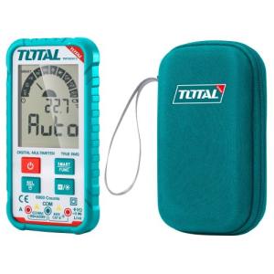 Total TMT460013 Digital Multimeter DC ملتي ميتر600 فولت اتوماتيك مع شنطة قماش ثقيل