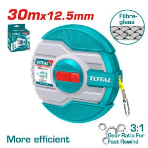 Total TMTF13306 Fibreglass measuring tape 30M كركر فيبر