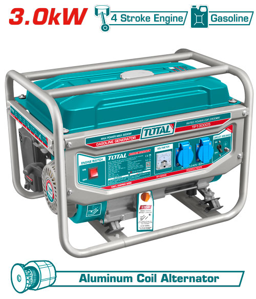TOTAL TP130005 Gasoline generator 3kw مولد كهرباء بنزين