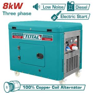 Total TP280003 مولد ديزل 8 كيلو صامت 3 فاز
