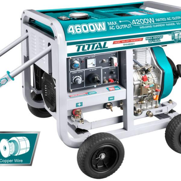 Total TP446001 Diesel generator and welder 4600مولد كهرباء ديزل 4.2 كيلو مع ماكينة لحام 180 امبير