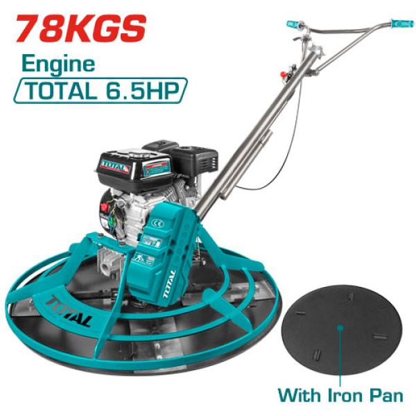 Total TP9361-2 Gasoline power trowel 6.5 HP ماكنة صقل باطون هوليكوبتر 6.5 حصان ROTOR DIAMETER:91cm (36")