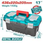 صندوق عده بلاستيك 17" TOTAL TPBX0172