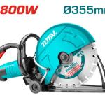 Total TPC9203556 Power cutter منشار باطون 2800 واط 14 انشمع مضخة تبريد ماء