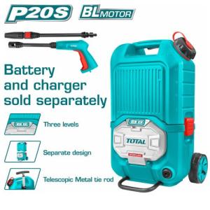 Total TPWLI4006 مضخة غسيل 40 فولت شحن برشليس تنك 15 لتر بدون بطارية وشاحن