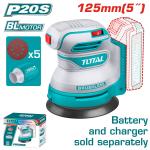 Total TROSLI2002 حفافة شحن 5 انش بدون بطارية وشاحن