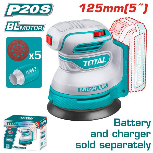 Total TROSLI2002 حفافة شحن 5 انش بدون بطارية وشاحن