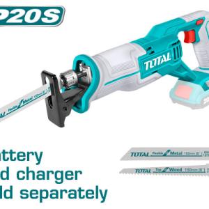 Total TRSLI1152 منشار ترددي شحن 20 فولت بدون بطاريات