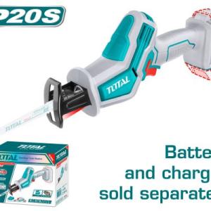 Total TRSLI6506 منشار ترددي شحن 20 فولت بدون بطارية وشاحن