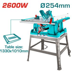 Total TS526043 Table saw منشار طاولة 10 انش صناعي 2600 واط