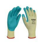TOTAL TSP13101 Latex Gloves كفوف كيماوي مغطس وسط