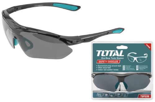 TOTAL TSP306 Safety goggles نظارة اسود