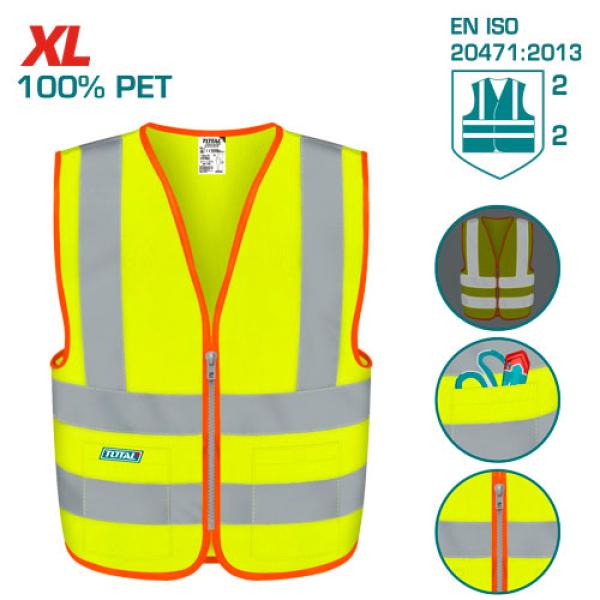 Total TSP63XL فيزت عاكس سحاب مع جيب