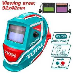 TOTAL TSP9306 Auto Darkening Welding Helmet وجه لحام الكتروني