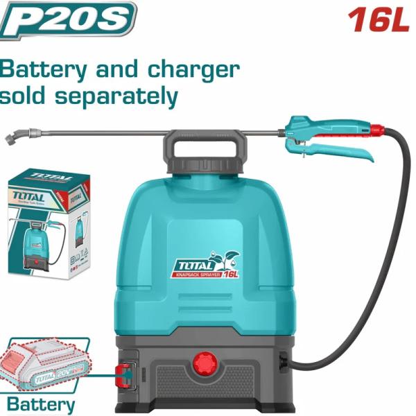 Total TSPLI2016 طرمبة رش شحن 20 فولت 16 لتر بدون بطارية