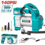 TOTAL TTAC1406 Auto air compressor 140PSI(10Bar) DC12V منفاخ عجال سيارة راس واحد 