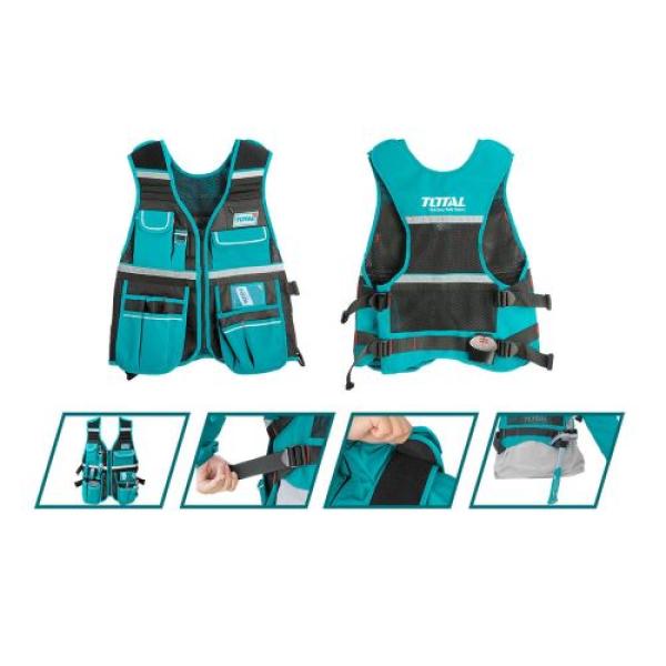 Total TTVT1601 Tool Vest فيزت عده 12 جيب