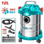 Total TVC14122 Vacuum cleaner مكنسة برميل صناعي 12 لتر 800 واطWet/Dry